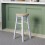 (White) Wooden Revolving Swivel Dining Kitchen Bar Stool 1