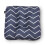 Almofadas de Assento de Patios Quadradas à Prova de Água, 19 x 19 x 5 Polegadas, 2 Peças, Chevron Azul, Almofadas Exteriores 3
