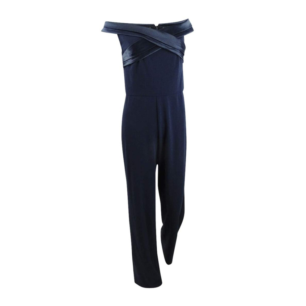 LAUREN RALPH LAUREN Womens Kaiser Off-The-Shoulder Evening Jumpsuit Na