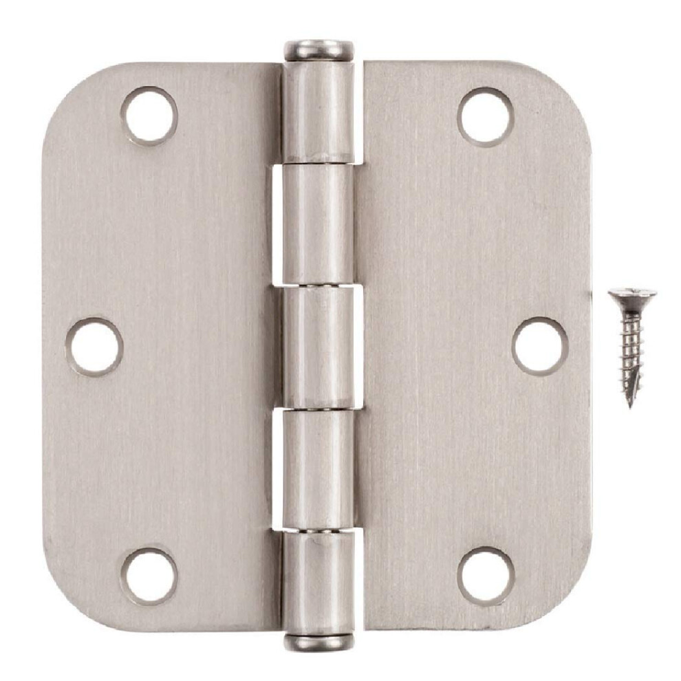 Charni   re de porte r   sidentielle Hampton 3-1/2 po L en nickel satin   , paquet de 12