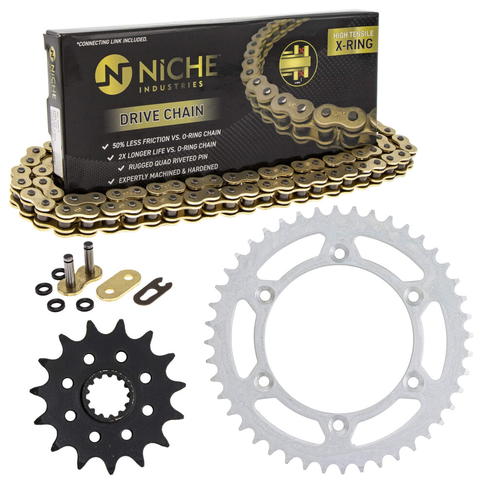 Niche Drive Sprocket Chain Combo For Suzuki Drz400s Kawasaki Klx400 Fr 803467085371