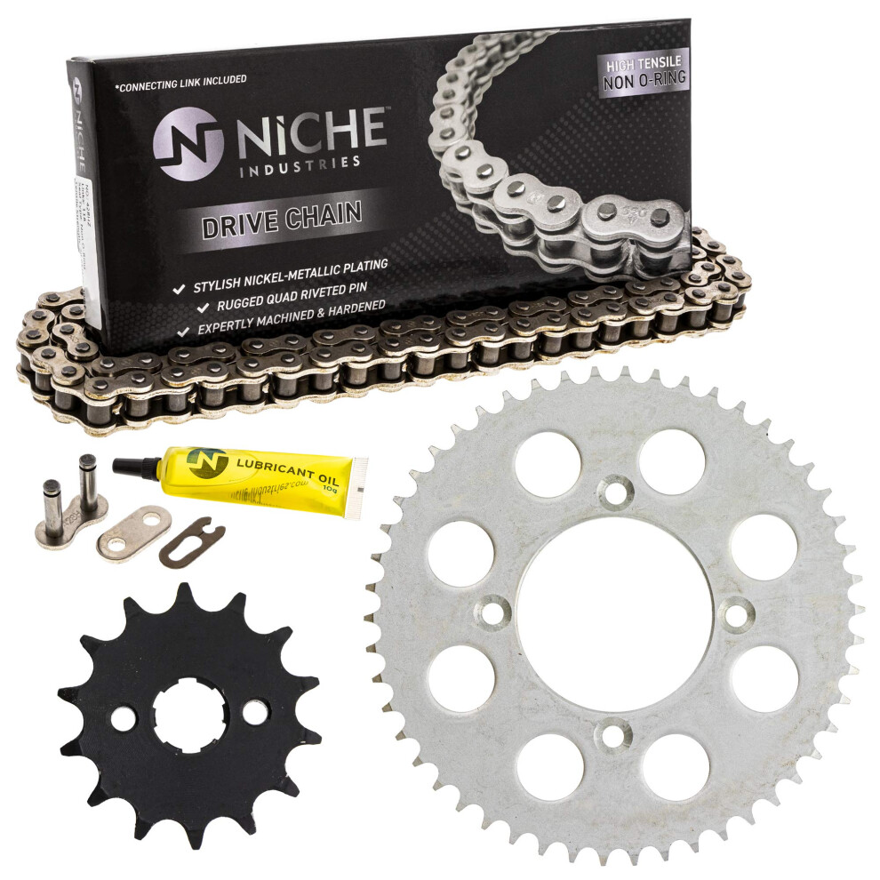 Niche Drive Sprocket Chain Combo For Honda Xr100r Crf100f Front 14 Rear 50 Tooth 428Hz Standard 118 Links 803467077055