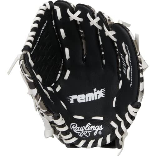 Rawlings | REMIX Γάντι T-Ball & Νεανικού Μπέιζμπολ | Αριστερό Χέρι | 9" | Μαύρο 1