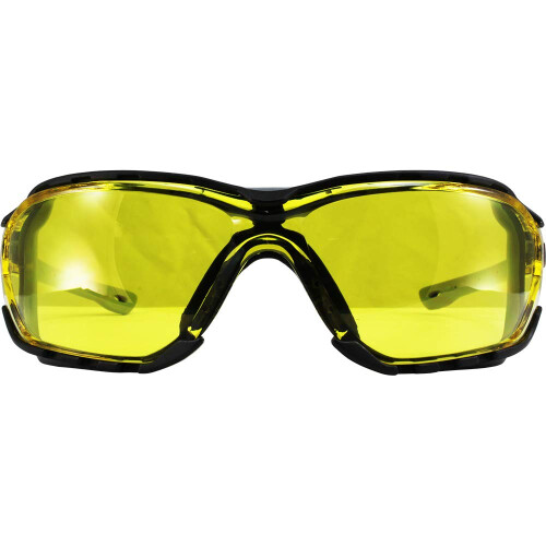 Γυαλιά Ασφαλείας Birdz Eyewear Gasket για Μοτοσυκλέτα Γκρι με Διαφανή Φακό (Κίτρινο) 1