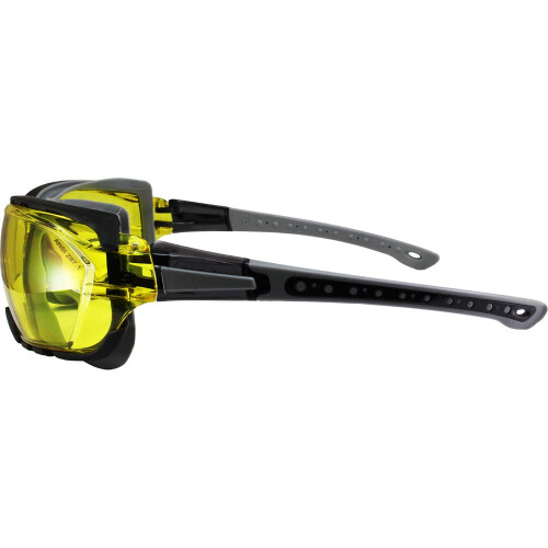 Γυαλιά Ασφαλείας Birdz Eyewear Gasket για Μοτοσυκλέτα Γκρι με Διαφανή Φακό (Κίτρινο) 2
