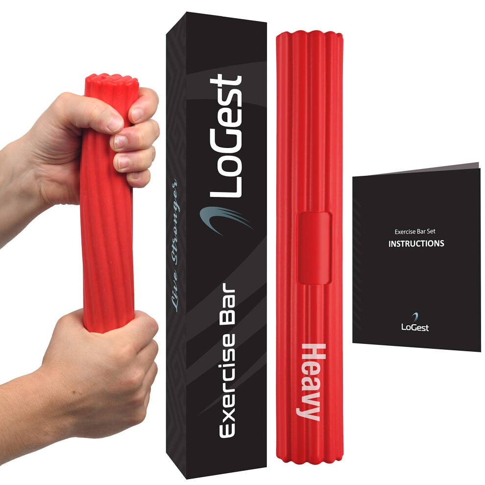 HEAVY Logest Twist Hand Exerciser Bars - Flexible Bar Strengthener - T