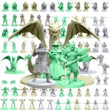 House of Bodian Mythical Heroes Mini Figure Set voor RPG's - 93 stuks in 16 ontwerpen - Helden en monsters - Geschikte maat voor DND