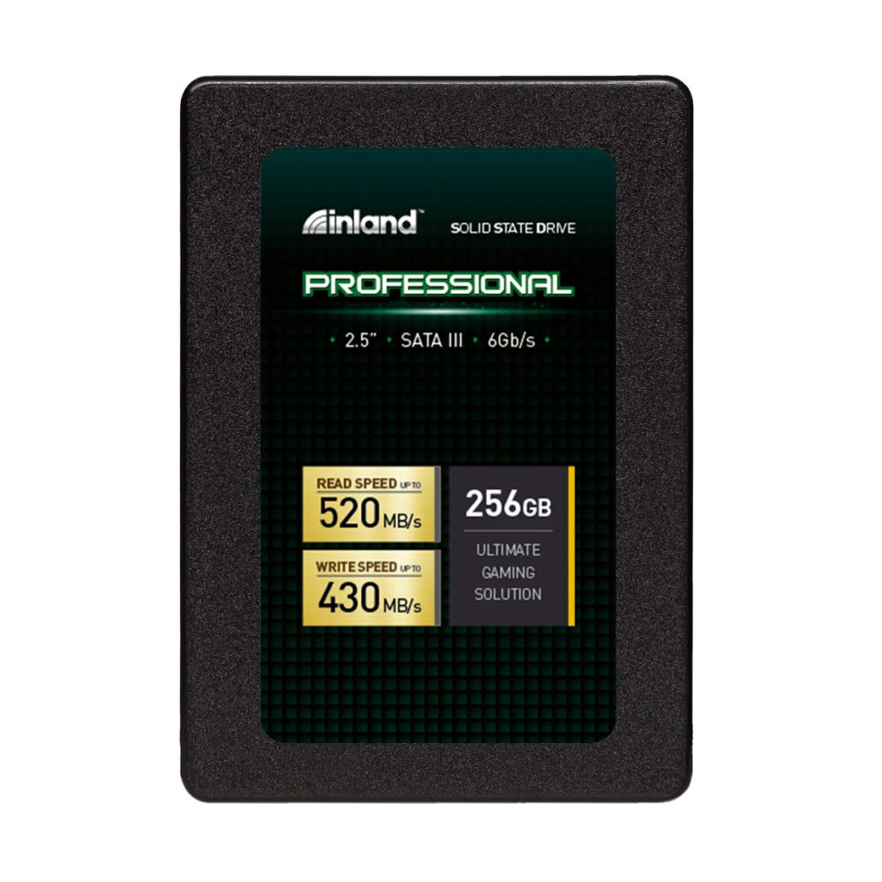 Inland Professional 256Gb Ssd 3D Tlc Nand Sata Iii 6Gb/S 2.5"" 7Mm Internal Solid State Drive (256Gb) 618996736294
