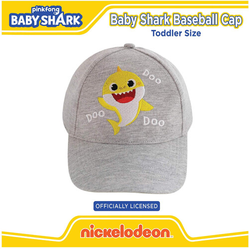 Nickelodeon Καπέλο Μπεϊζμπολ Nickelodeon Baby Shark, Ρυθμιζόμενο για 2-4 ετών, Γκρι 2