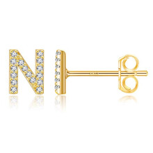 N Brincos iniciais pequenos brincos c   bicos de zirconia rodo
