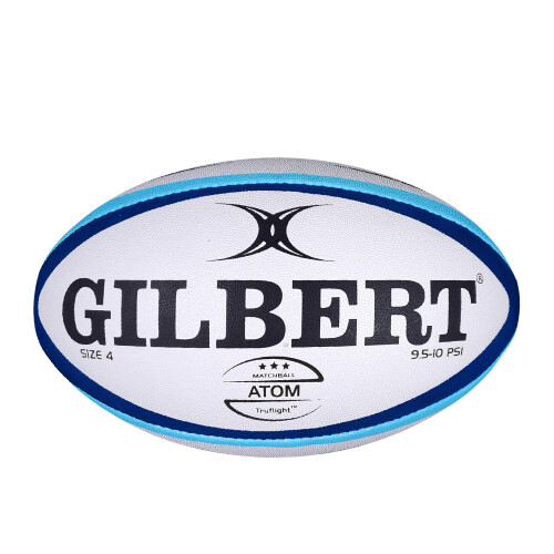 Gilbert Atom Rugbyball (Blau, Größe 4)