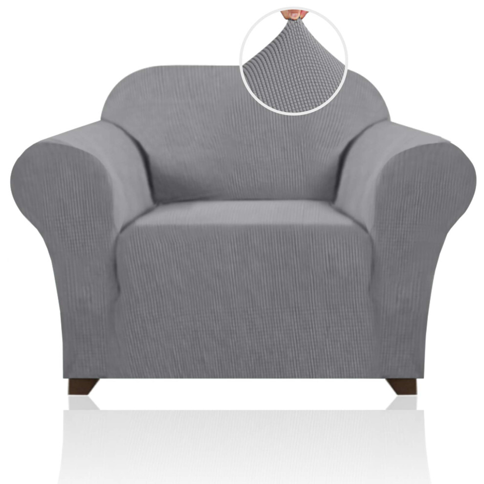 Housse de chaise extensible PrinceDeco, housse de chaise avec accoudoirs, housse de canap    ou de salon, housse de fauteuil antid   rapante, protect