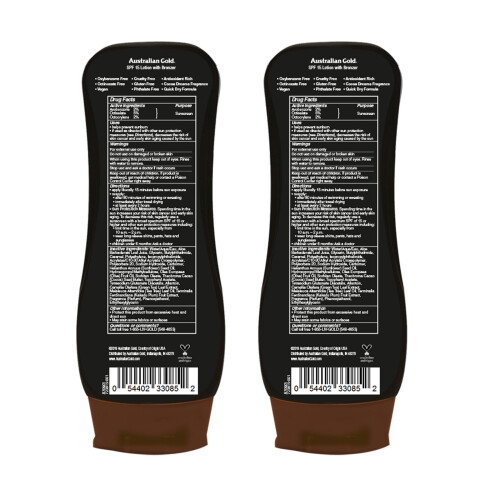 Australian Gold SPF 15 Λοσιόν Μπρονζέρ, Δίπλο Πακέτο, 8 FL Oz (Πακέτο 2) 1
