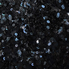 4mm Sequins Round Flat Navy Dark Blue Metallic Medium Hole Made in USA