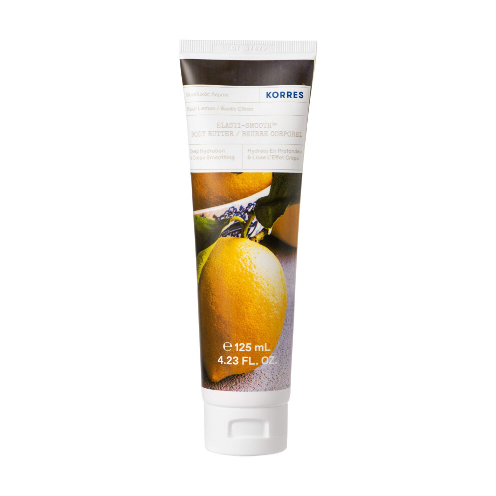 KORRES ELASTI-SMOOTH BASIL LEMON BODY BUTTER 125ML