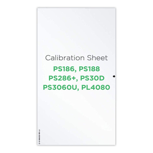 Plustek Calibration Control Sheet - for PS286 Plus  PS186  PS188  PS30