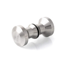 QWORK Shower Glass Door Handles 304 Stainless Steel Bathroom Pull Kno