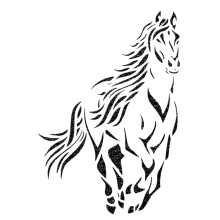 Obuy Lion Deer Tiger Wolf Wolf Whale Horse Stencils pentru pictura pe pere?i din lemn din lemn Airbrush + mai mult | ?ablon reutilizabil Mylar (c