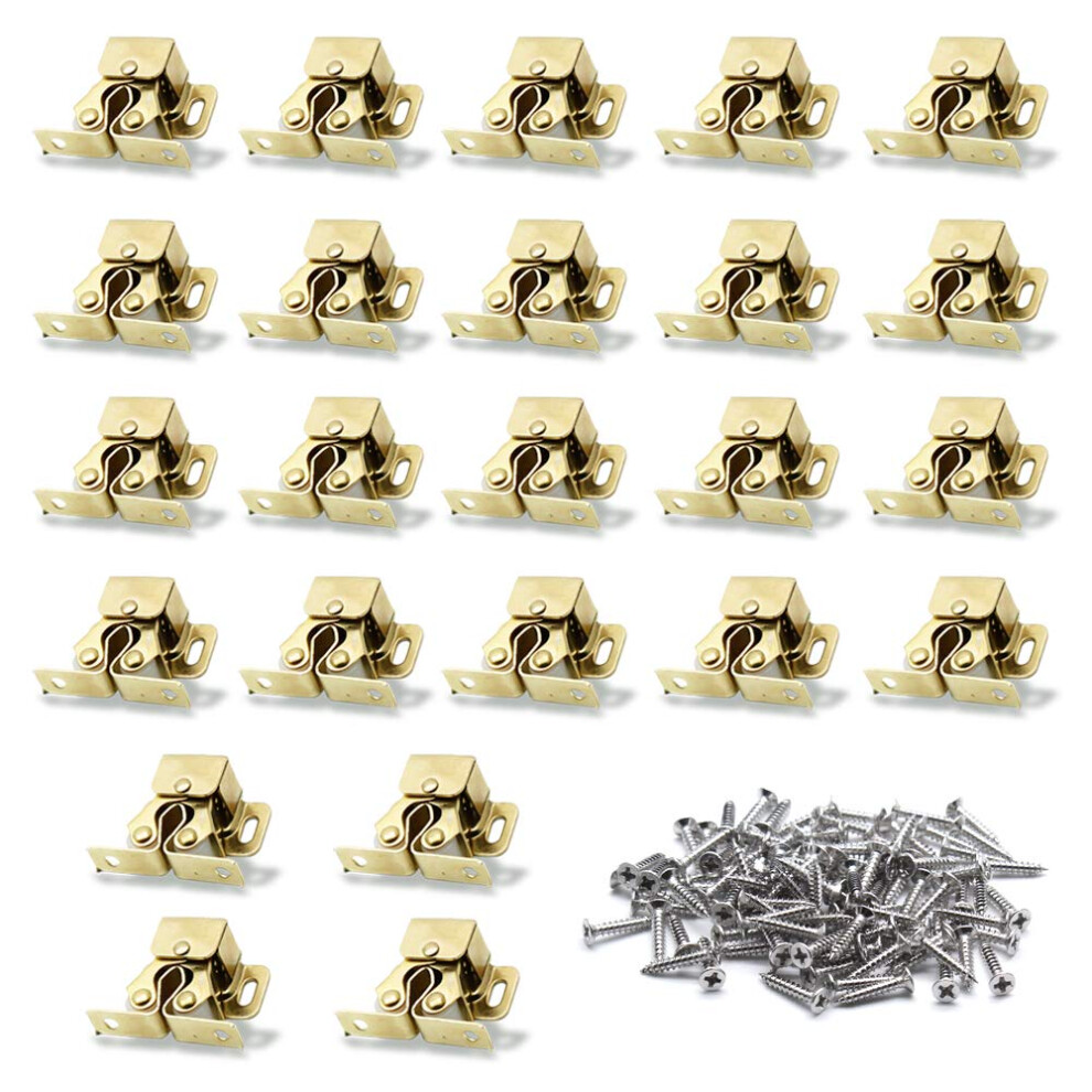 Luomorgo 24 Pack Double Roller Catch Cabinet Latches With Spear Strike 779288285804