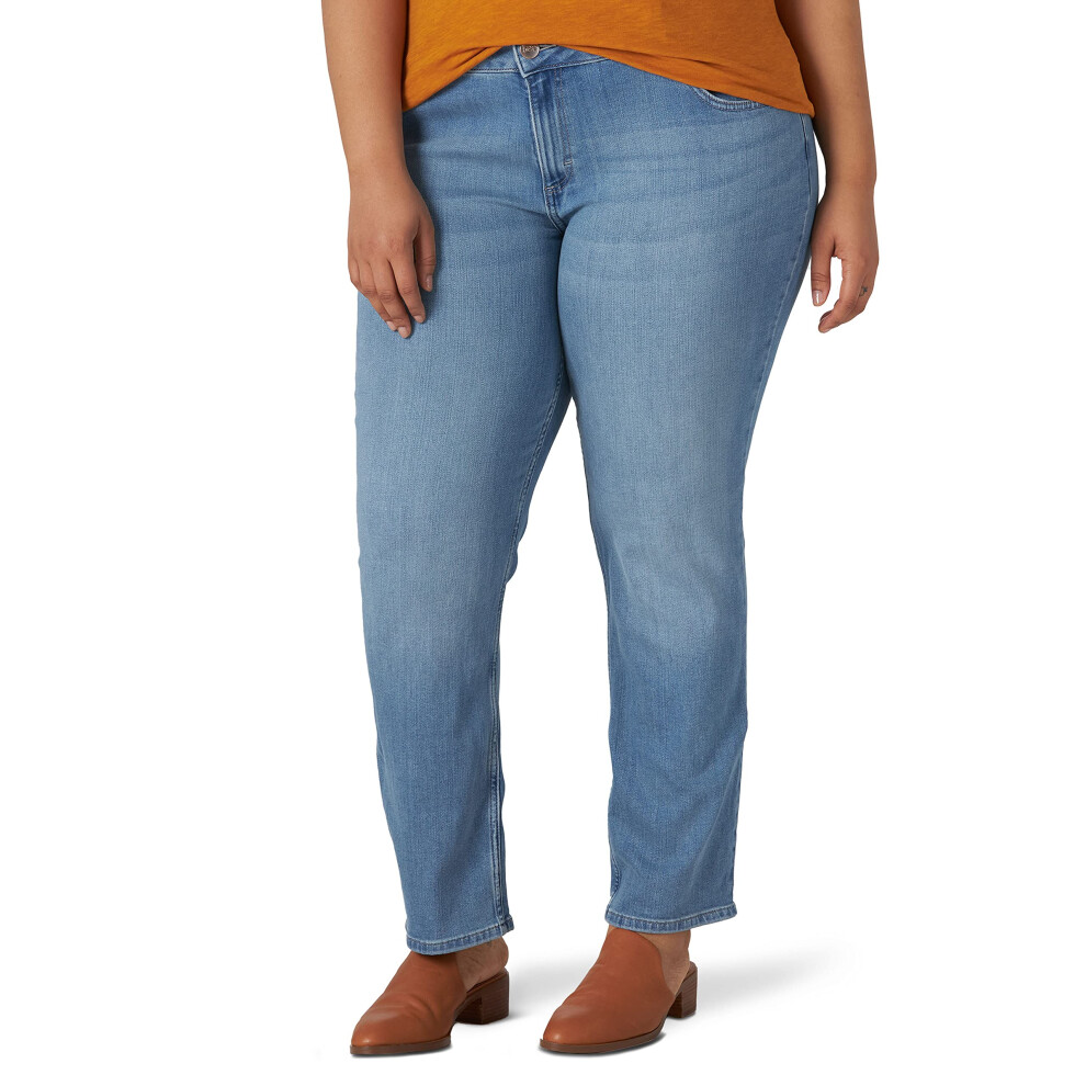 Jean coupe droite Lee pour femme, taille standard, Anchor 30 Plus Long