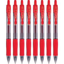 Pilot, G2 Premium Gel Rollerpennor, Bold Point 1 mm, Förpackning med 8, Röd