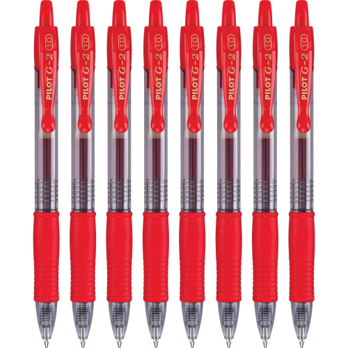 Pilot Pilot G2 Premium Gel Roller Pen Bold Point 1 mm paczka 8 czerwonych