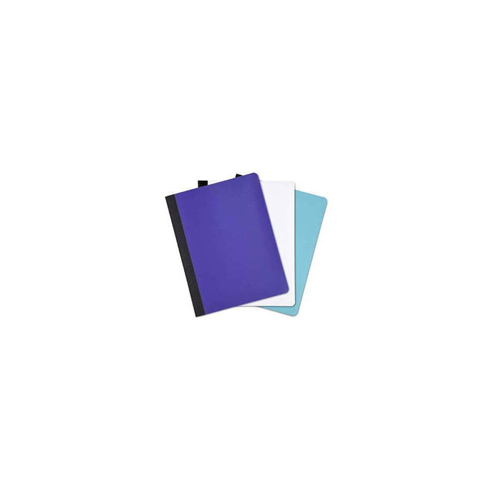 Mintra Office Poly Composition Book (3 Pack  Teal Purple White)-image-OPC-PFKJG5X-NEW