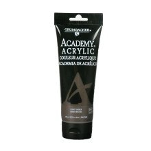Grumbacher Academy Paint Acrilic Gloss 200ml/6,8 oz Tub de plastic Burnt Umber (C024P200)