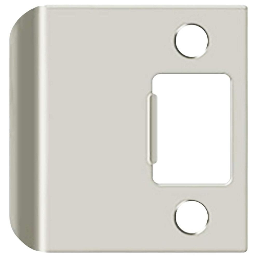 Nuk3y Sp225 2-14 X 2-14 Extended Lip Strike Plate Satin Nickel 626143025818