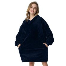 LetsFunny Blanket Hoodie Oversized Wearable Sherpa Fleece Blanket Sweatshirt Super Soft Warm Cozy with Giant Pocket Gifts for Wo