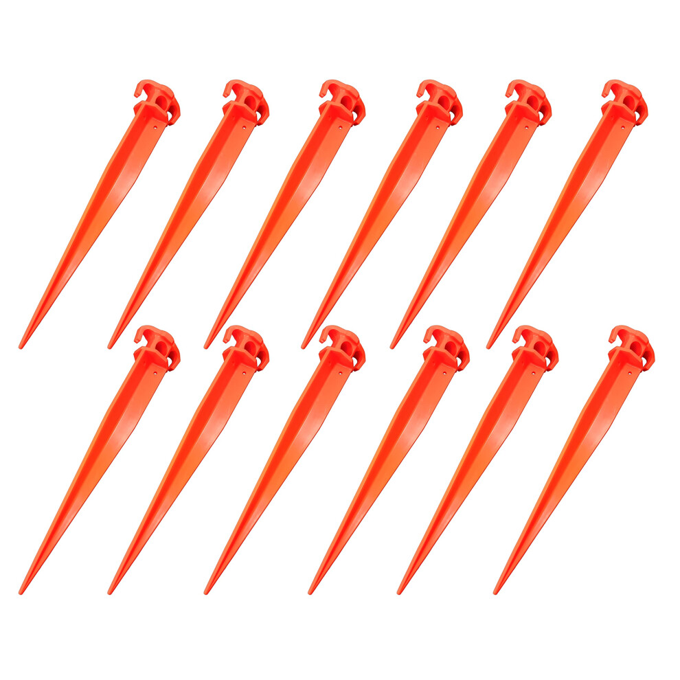 Piquets de tente Lifstar 11 pouces 12 pi   ces Piquets de jardin en plastique durables et solides