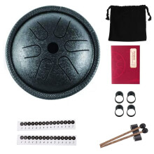 Yahpetes orofri trumma 5,5 tum stltunna trumma 6 anteckningar musikinstrument handtrummor med handpan trumma med 1 par malletter och frvaringst