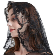 Blonde kirkesl?r Hovedd?kkende latinsk messe (Elegant Black)