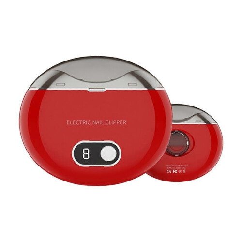 (Red) Quiet  Efficient Electric Nail Clipper