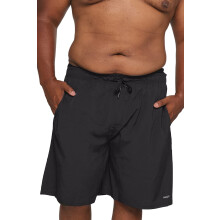 HOdo Herrar Stora och Långa Simbyxor 11 tum med Nätfoder Badshorts för Män Plus Size 2X-7X Svart 5XL