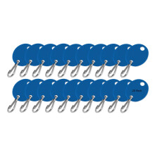 Lucky Line Oval Clwate z hakiem w niebieskim 20 paczkach (258030)