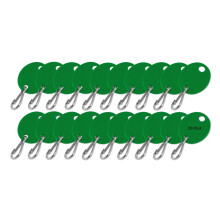 Lucky Line Oval Clwate z hakiem w zielonym 20 paczkach (258040)