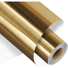 Madlie Brushed Gold Permanent Adhesive Vinyl Roll - 12"""" x 15 FT Premi