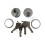 Storefront Deur Insteekslot Grendel Met 2 Cilinders Adams Rite C 3