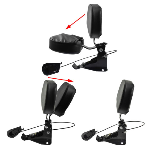 HDBUBALUS Adjustable Driver Backrest with Mount Fit for Harley Touring 2