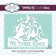 Creative Expressions Paper Cuts Edger-We Three Kings-Craft Stanzform aus Metall, Gre 14 x 11,1 cm