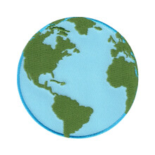 PatchMommy Earth Patch Planet Globe zum Aufbgeln/Aufnhen  Applikationen fr Kinder und Babys