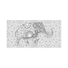 SJPRINTER K?mpe farveplakat til b?rn og voksne - kreativ sjov til klassev?relser Plejefaciliteter Skoler Grupper og familier (elefant 24"" x 48"""")