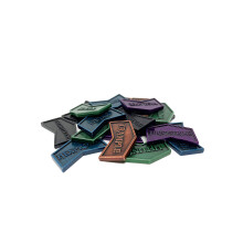 Citadel Svart MTG Nyckelräknare Set med 24 Metalltokens - med Sammetspåse, Antik Metallfinish, Magic: The Gathering