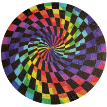 Puzzles 1000 Teile fr Erwachsene und Kinder  Schwieriges Puzzle fr Erwachsene  Runder bunter Regenbogen, einzigartige Puzzles fr Erwachsene  Sc