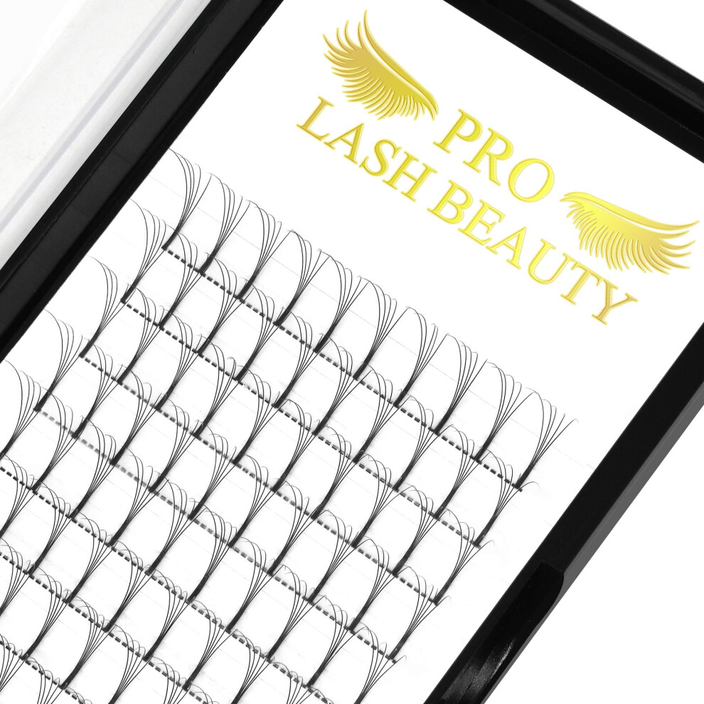 Pro Lashbeauty Premade Fans Eyelash Extensions 5D-C-0.10-18 Long Stem Premade Volume
