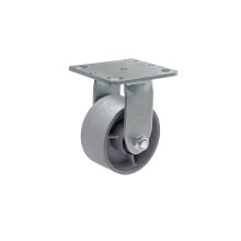 Syration Heavy Duty Caster Steel Cast Iron Wheel v?rkt?jskasse og arbejdsb?nk Stiv hjul 800 lb kapacitet (4 tommer 1 stiv)