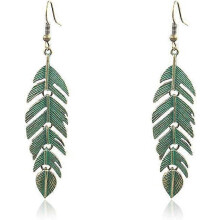 (As show, One size) Handmade Boho Lightweight Statement Retro Leaf Plant Drop Earrings with Detailed Texture Pendant for Women Girls Best Holiday Gifts
