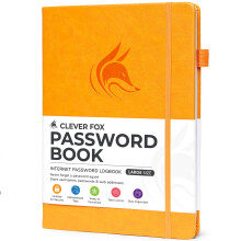 Clever Fox Wachtwoordboek met tabbladen. Internetadres en wachtwoordorganisatie