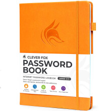Clever Fox Wachtwoordboek met tabbladen. Internetadres en wachtwoordorganisatie